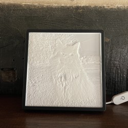 Personalized illuminated photo frame – 3D effect (lithophane)