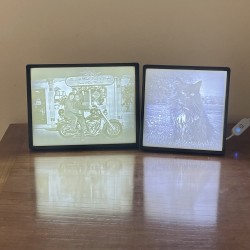 Personalized illuminated photo frame – 3D effect (lithophane)
